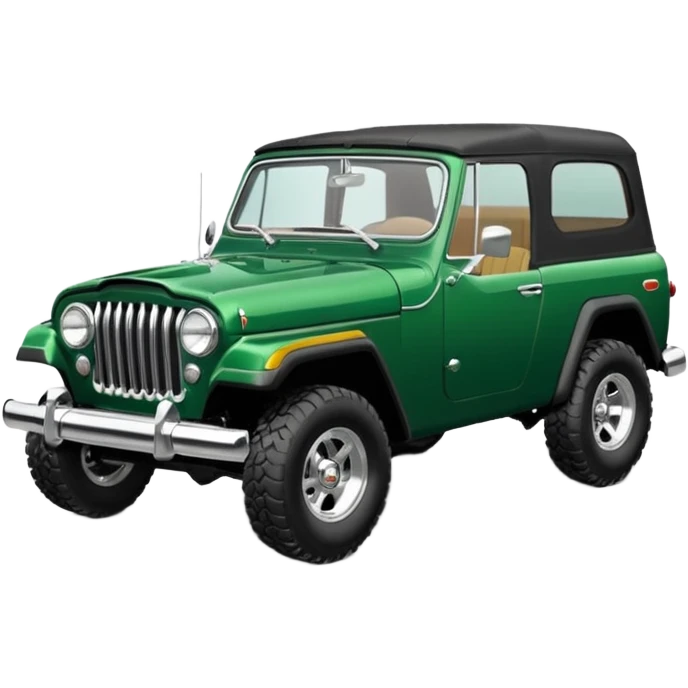 c101 jeepster commando with hardtop with straight flat bonnet emoji