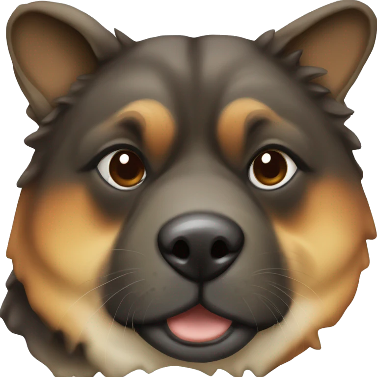 Tortoise shell no white Akita with no white emoji