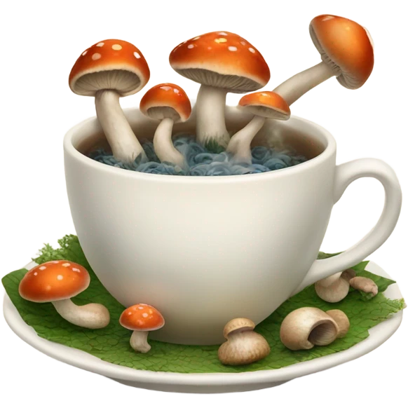 Tea with mushrooms  emoji