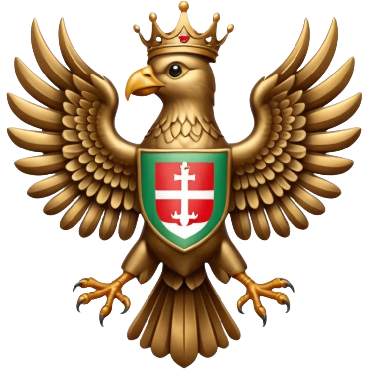 Hungarian turul bird with the cot of arms emoji