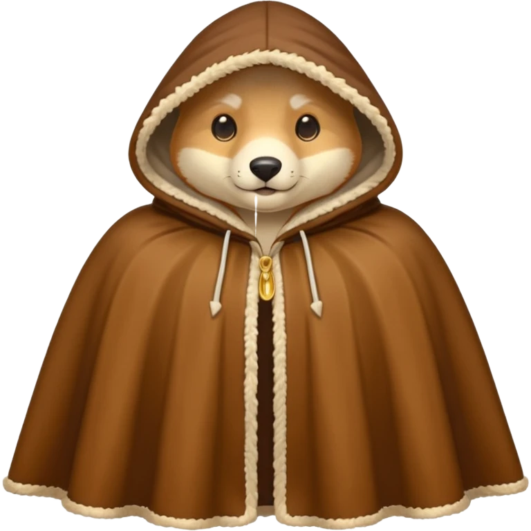 A hooded animal-skin cape lined with warm wool.










 emoji