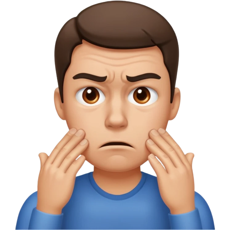 stressed person emoji