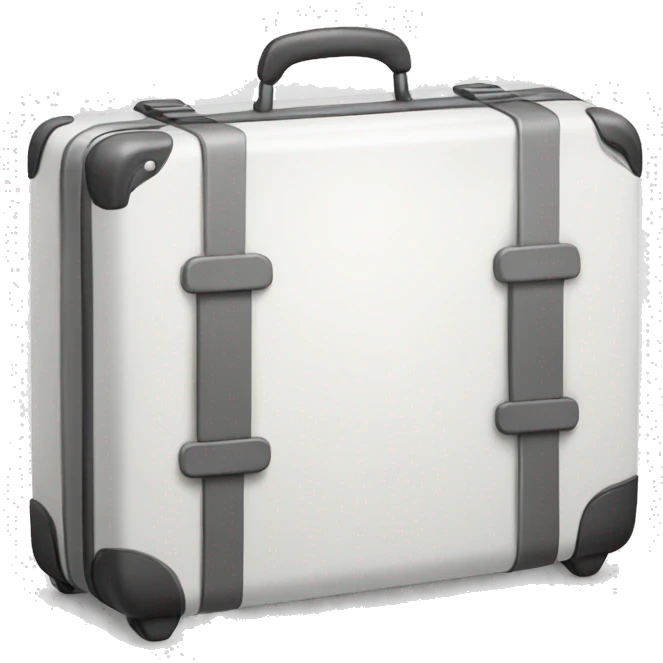 White suitcase emoji