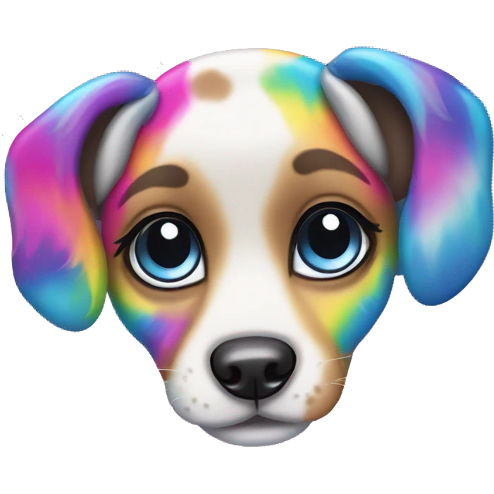 lisa frank puppy emoji