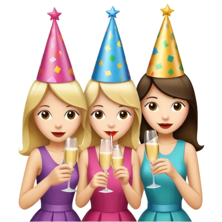 girls party in club emoji