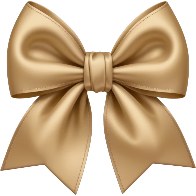 Beige bow emoji