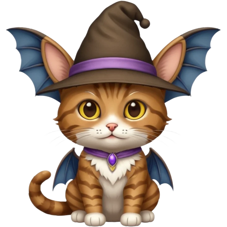 Cat hat bat emoji