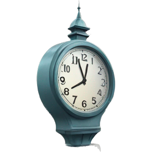 clock on the bridge emoji