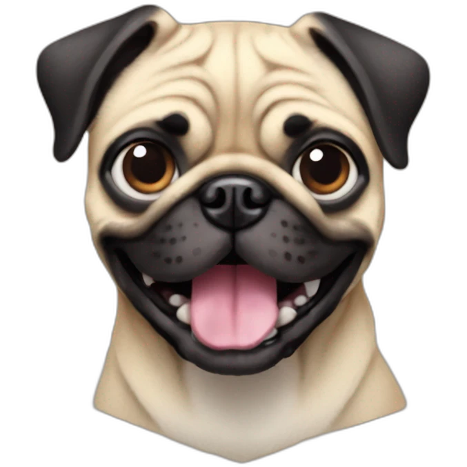 Stich dog pug emoji