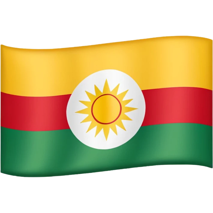 The beautiful flag of Iraqi Kurdistan emoji