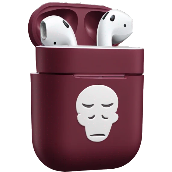 airpods burgundy emoji