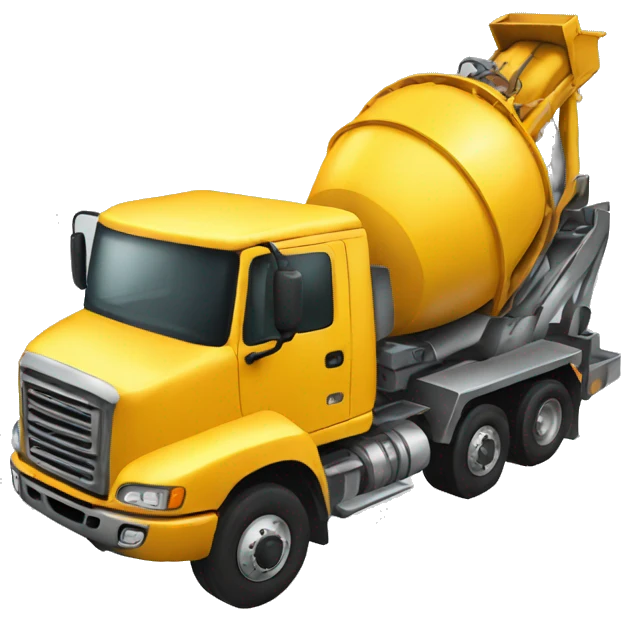 Truck mixer emoji