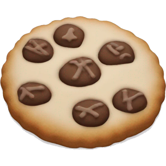 Christmas crumbl cookie emoji