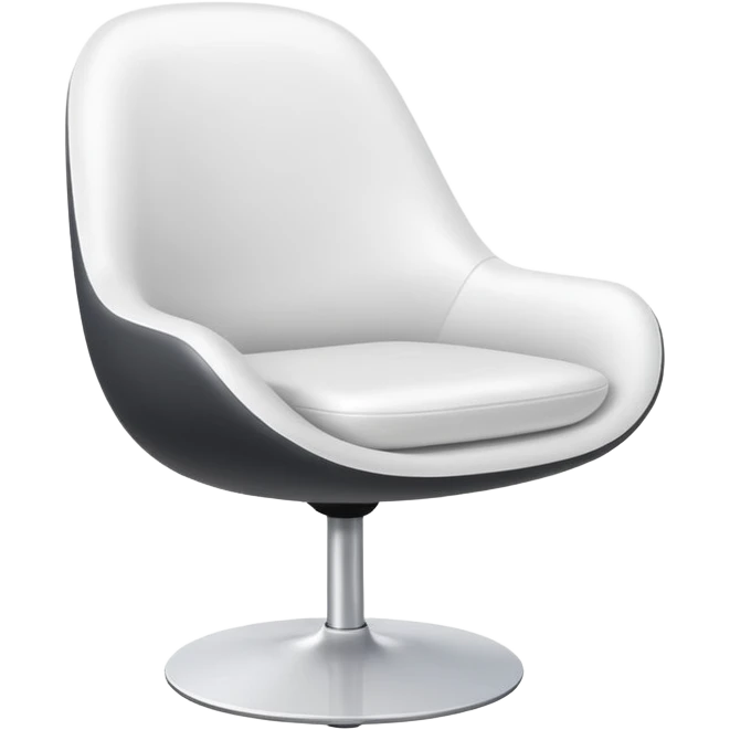 modern white chair emoji
