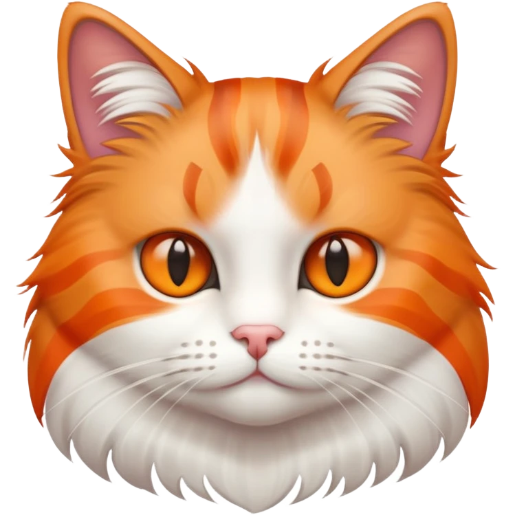 Straight cat emoji