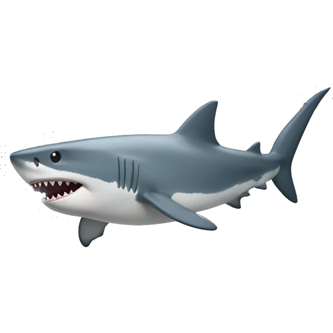 shark waving emoji