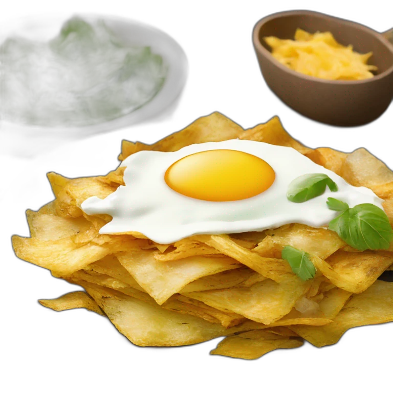 Plato de Chilaquiles verdes emoji