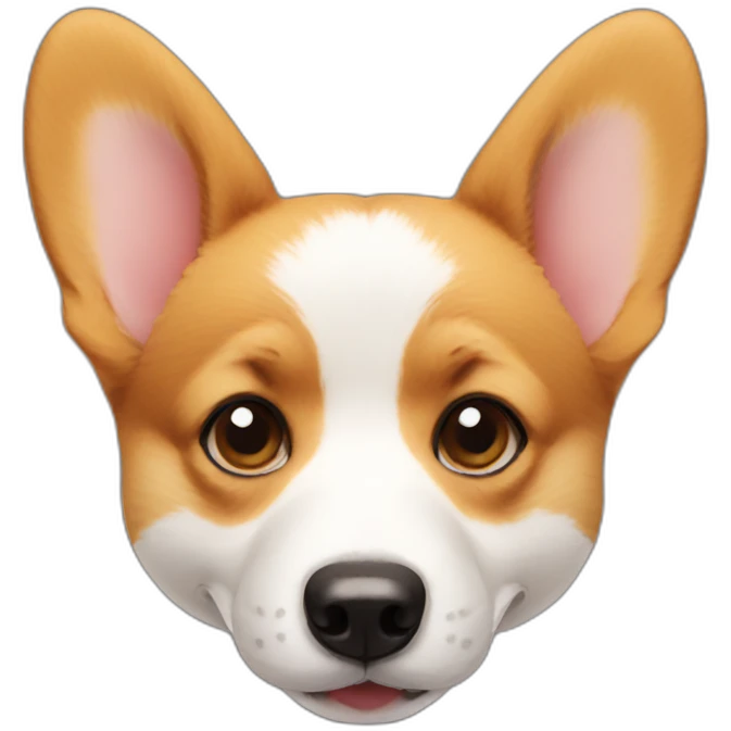 Corgi face emoji