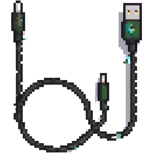 Charging cable frayed and sparking emoji