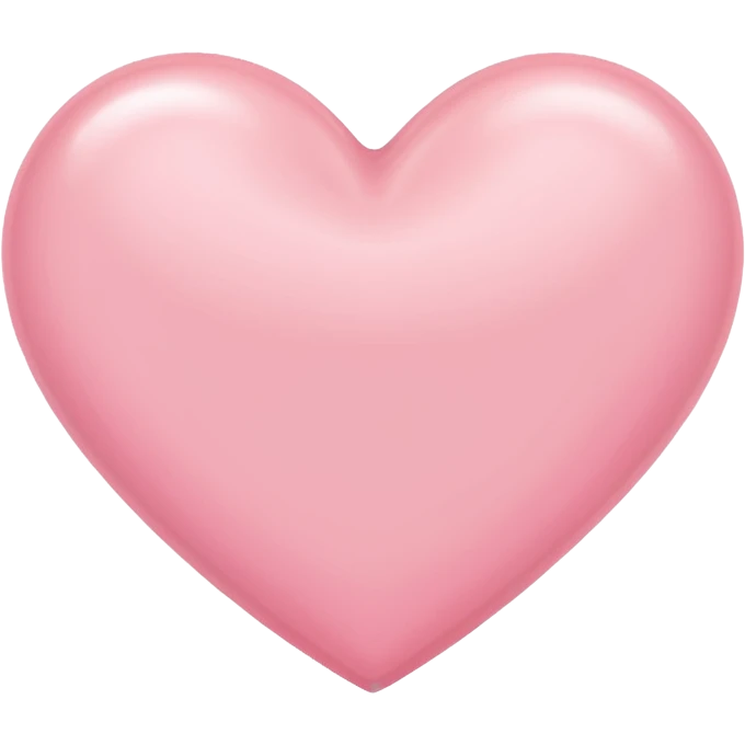 Light pink heart  emoji