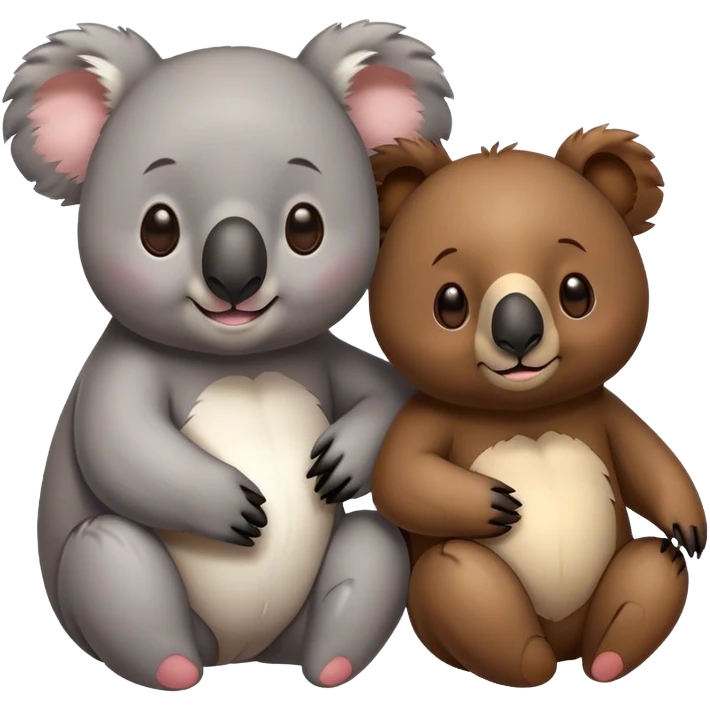 Koala loves bear emoji