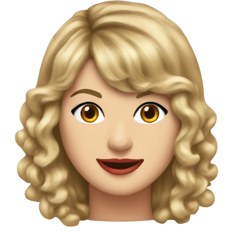 Taylor Swift with a happy birthday sign emoji