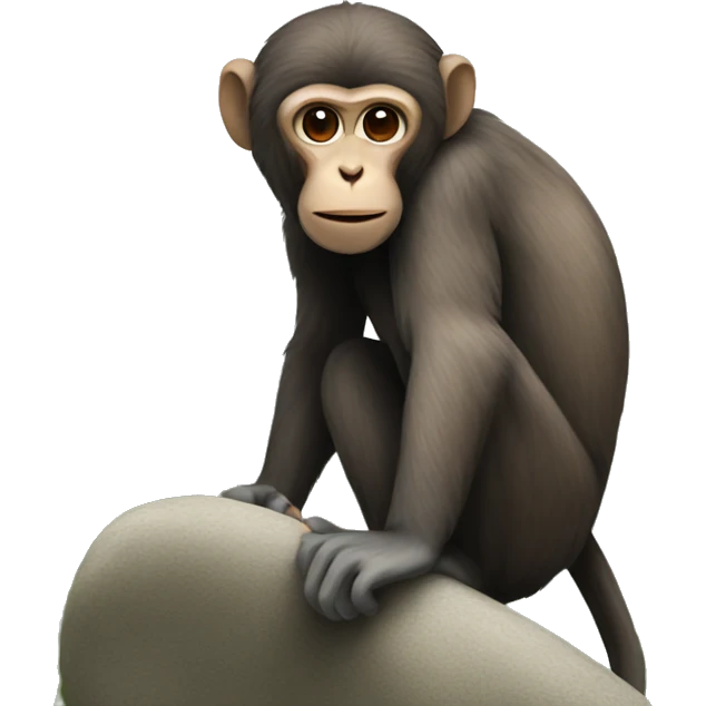 Monkey in the zoo emoji