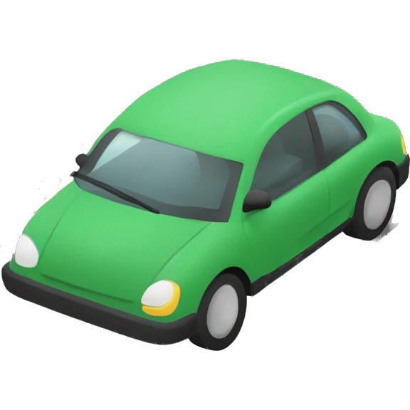 Sea turtle towing a car. The turtle is infront of the car on the road and is straped to the car emoji