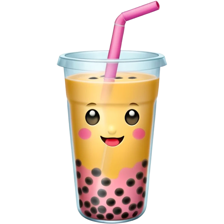 Fruit bubble tea emoji
