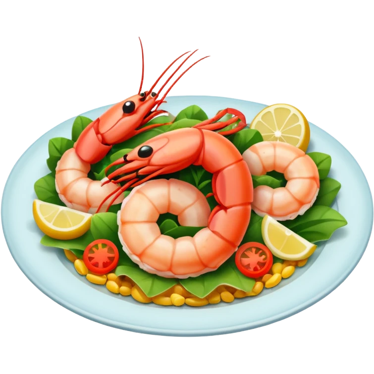 Shrimp dish emoji