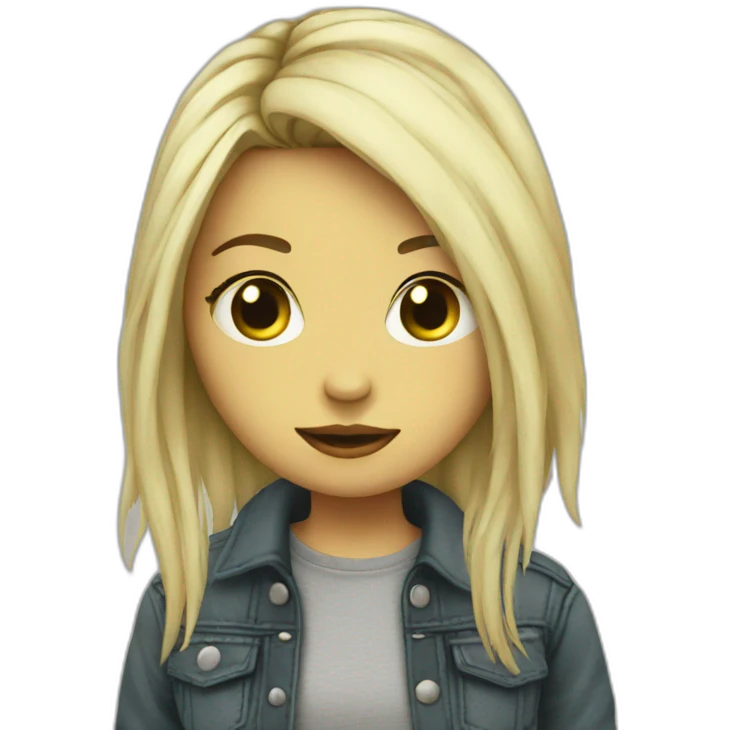 Grunge girl emoji