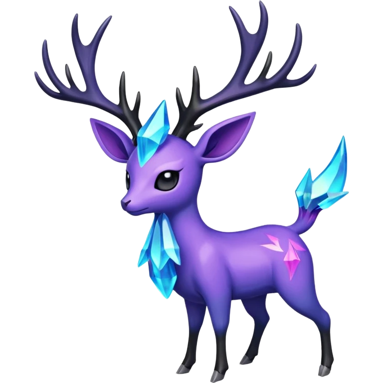Pokemon legendary cian and purple crystal xerneas emoji
