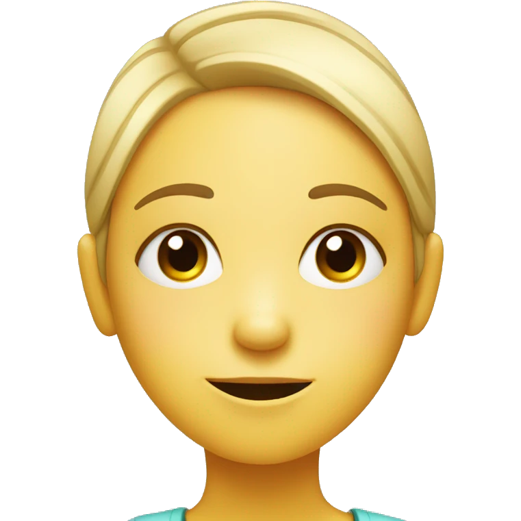 Smiley girl with tired eyes emoji