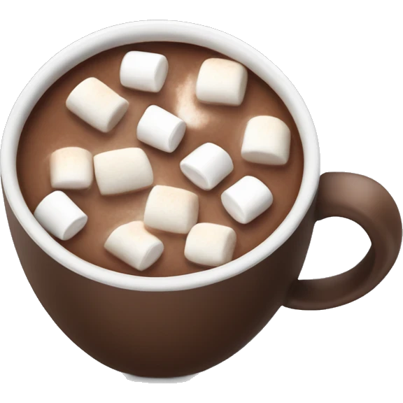 Hot chocolate with marshmallows, not with a face on it  emoji