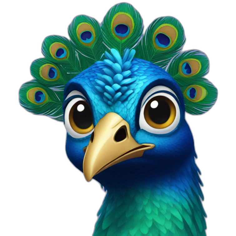 peacock emoji
