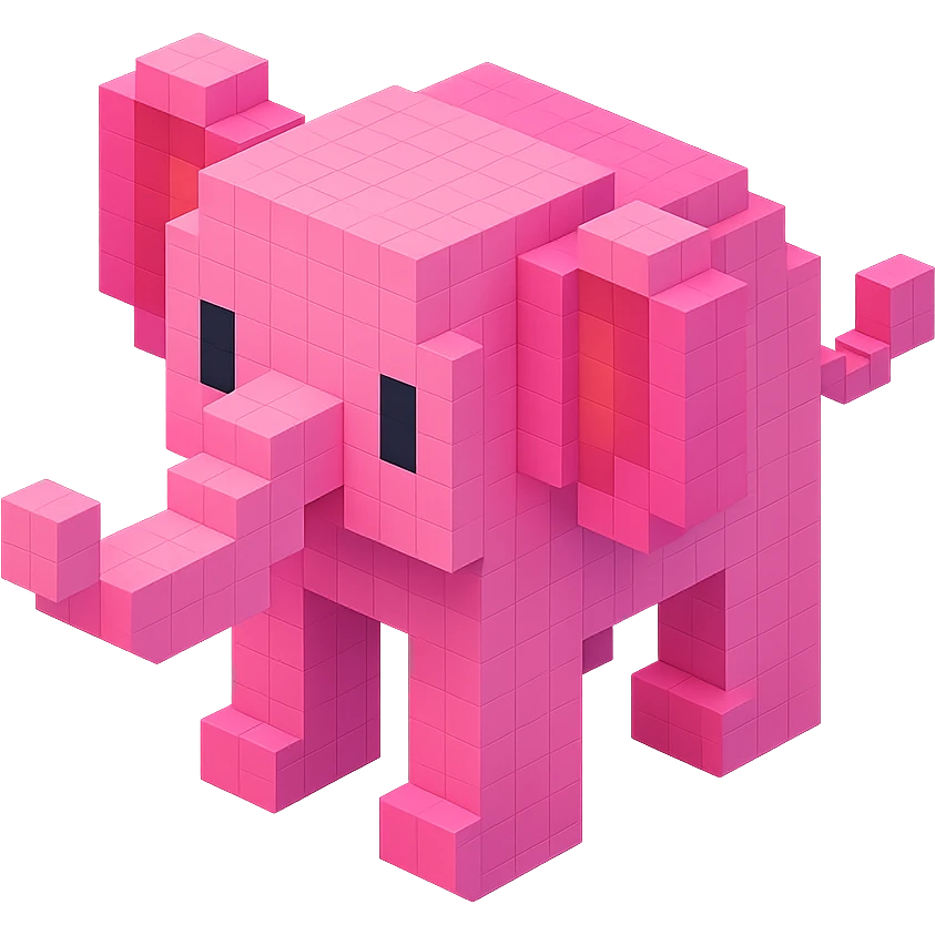 Pink Elephant  emoji