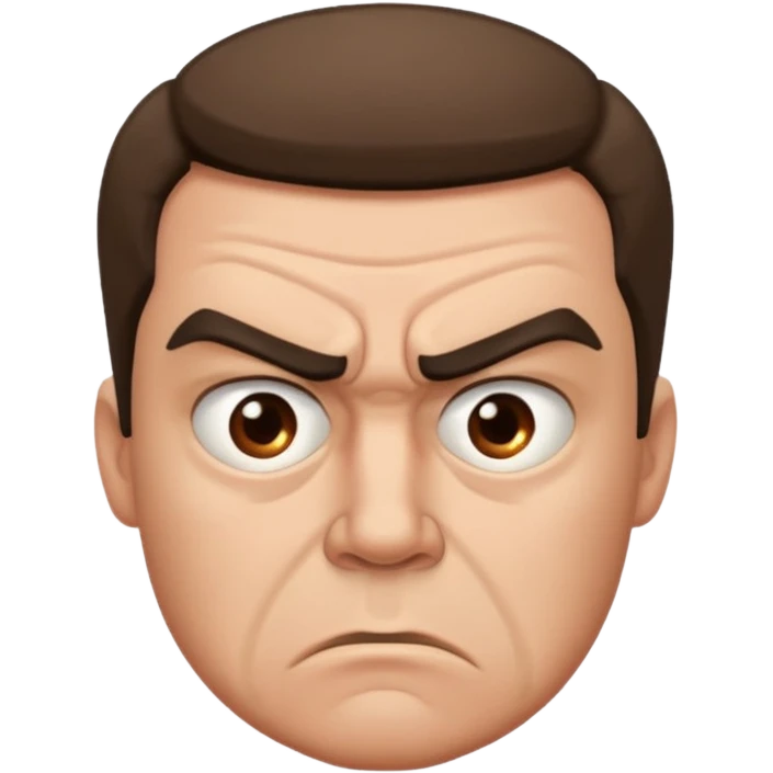 man annoyed with a man emoji