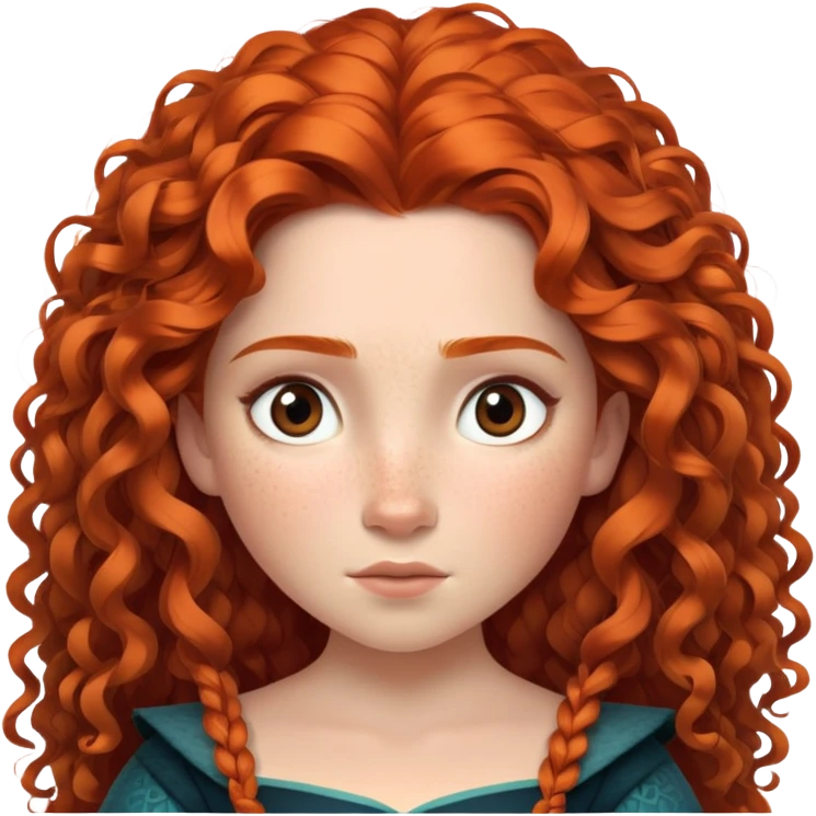 Merida from Brave, Disney emoji