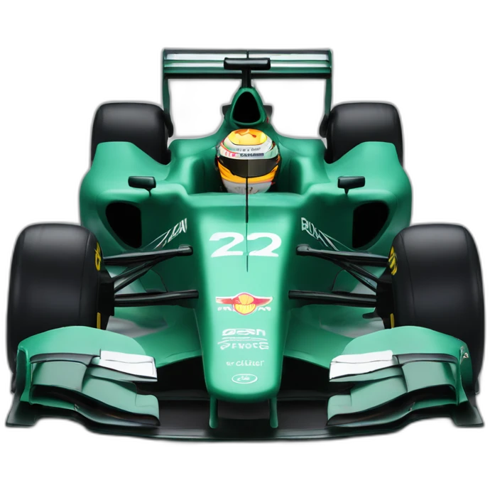 Aston Martin green formula 1 car emoji