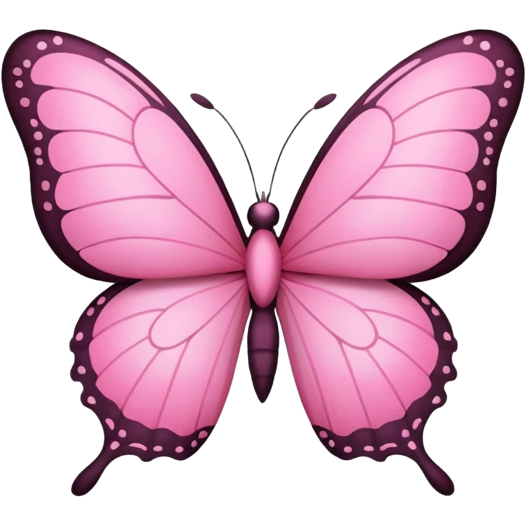 🦋 this emoji in pink in small size in emoji size emoji