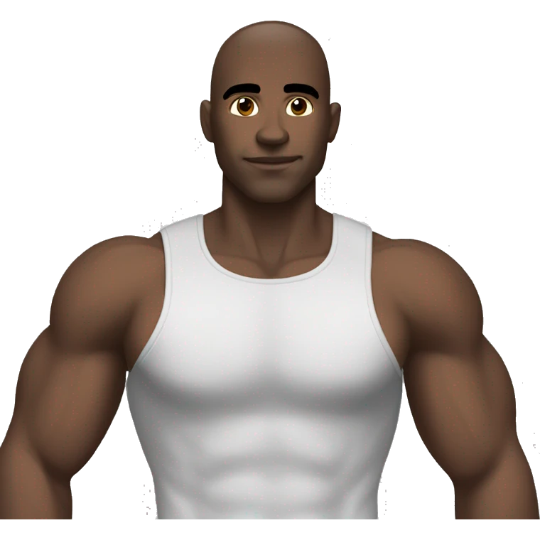 trained male Chest with big arm emoji