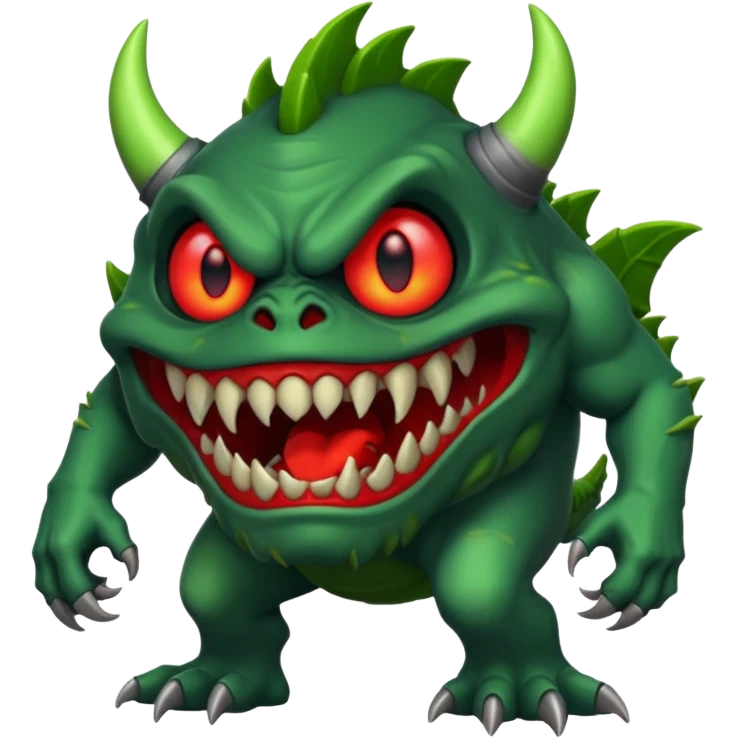 A very big scary monster emoji