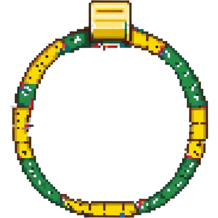 A tape measure forming a loop around a waist emoji