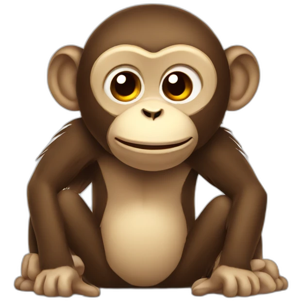 happy depressed monkey emoji