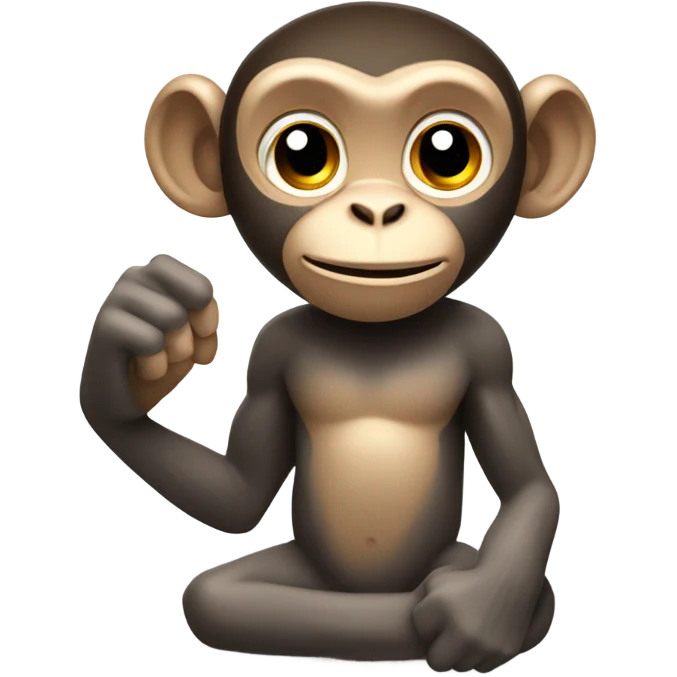 Monkey with iron arms emoji