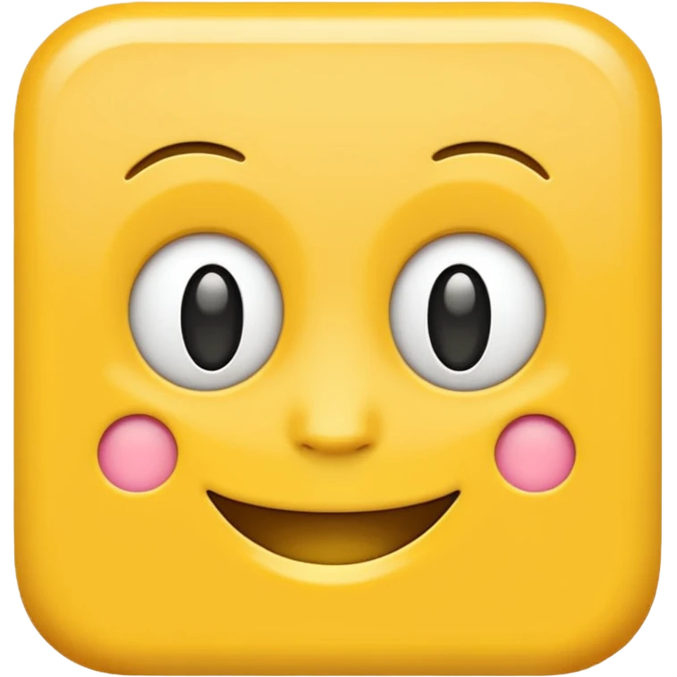 square emoji as a simple face emoji