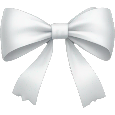 white bow emoji