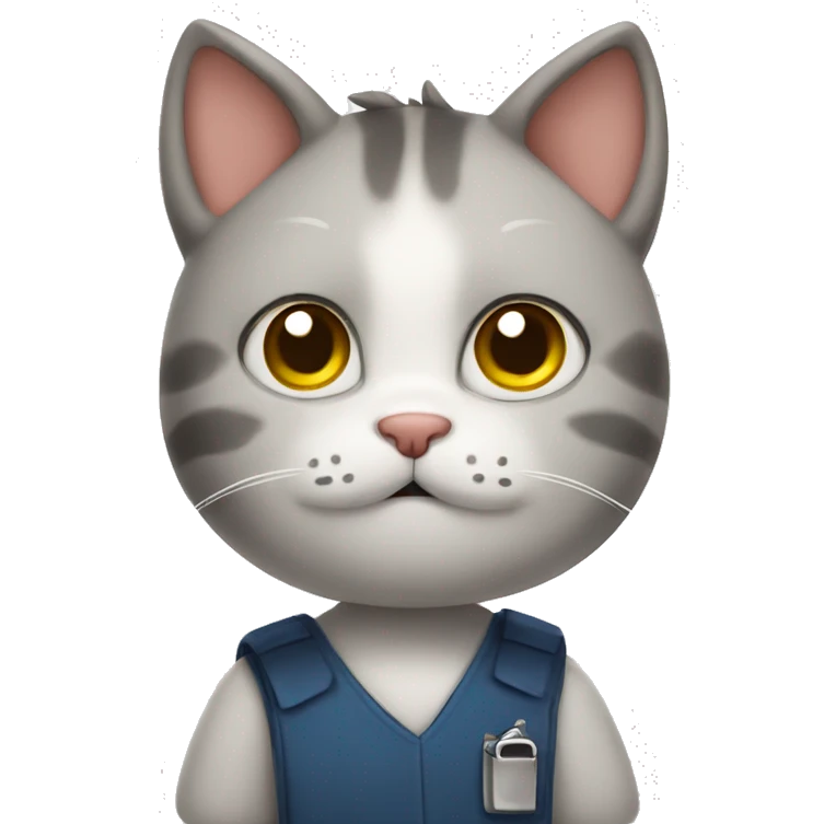 cute cat student emoji