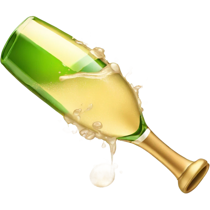 Spilled champagne  emoji