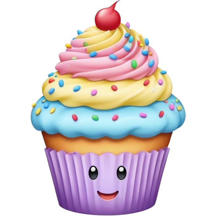 Cupcake in a skirt emoji
